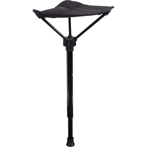Tabouret portable à hauteur réglable, siège rétractable, chaise de pêche d'extérieur avec 3 niveaux - shdsa (1/5)
