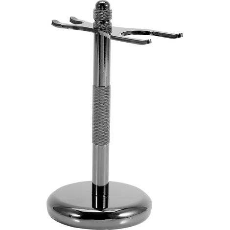 Porte-Support pour Rasoir et Brosse de Rasage en Alliage - Rack Organisateur pour Outils de Toilette (1 Pièce) - Support 4 pour Hommes et Collectionneurs de Rasage Traditionnel