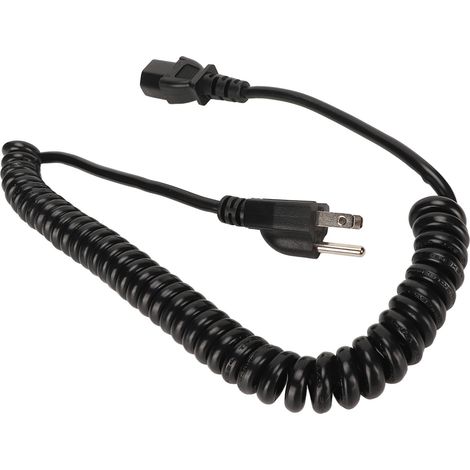 Cordon d'alimentation secteur à 3 broches, conducteur en cuivre 18 AWG, pour TV, ordinateur, imprimante, moniteur, prise américaine, 100-240 V, 2,5 m (8,2 pi) (1/5)