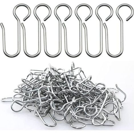 Crochets agrafes pour Rideaux,40 pièces Crochets Rideaux Rail,Crochets pour Rideaux à Usage intensif,pour Les Rideaux de Porte,etc (1/4)