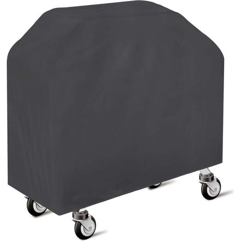 Housse de barbecue imperméable 100 x 60 x 150 cm Tissu oxford 210D avec revêtement PU Résistante aux UV et déchirures Noir Fuienko (1/5)