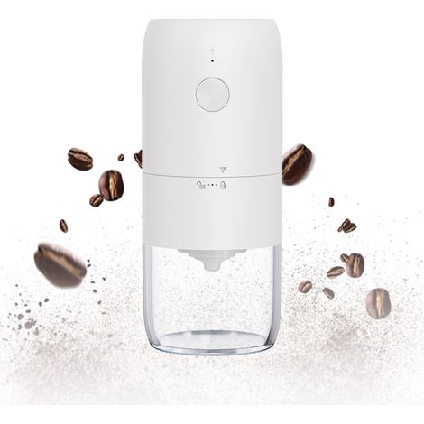 Accessoires de machine à café，Moulin à café électrique portable Mini moulin à café électrique Moulin à expresso rechargeable avec plusieurs réglages de mouture Moulin à cône pour expresso latte moka ( (1/5)