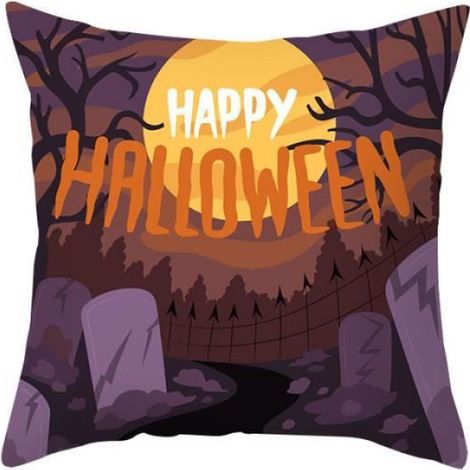 Housse de coussin - - 45x45 cm - Peau de pêche - Décoratif - Intérieur (1/2)