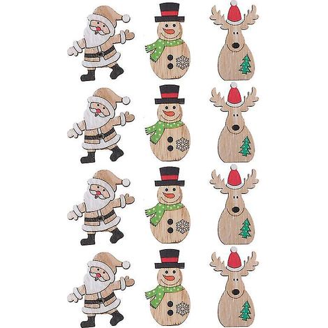 12 Stück Weihnachtsdeko-Clips (1/3)