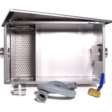 Separatore di grasso Melko 40L separatore di olio in acciaio inox separatore di grasso Gastro filtro antigrasso