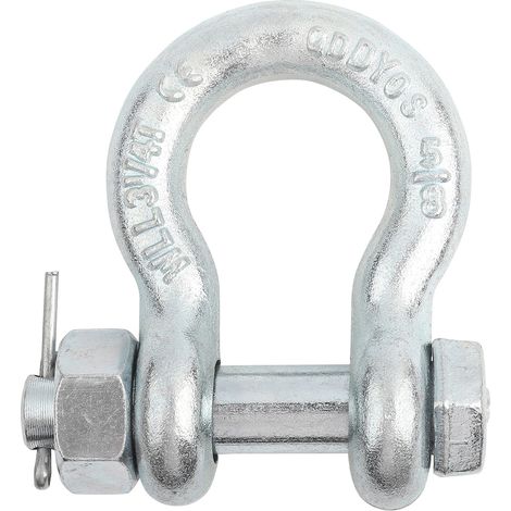 Élingue à cosse en acier allié robuste, type arc avec écrou, pièce machine levage bateau 1 pièce 3,25t. (1/5)