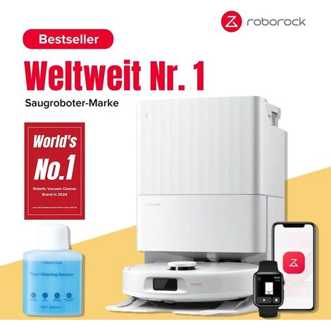 roborock QV 35A Saugroboter mit Wischfunktion(Verbessert von Qrevo/Qrevo S)8000Pa