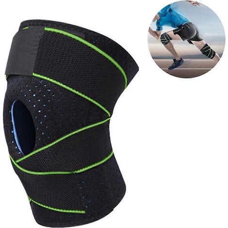 Genouillère de soutien, manchons de compression pour hommes et femmes, maintien stable du genou grâce à leur conception antidérapante. (1/4)