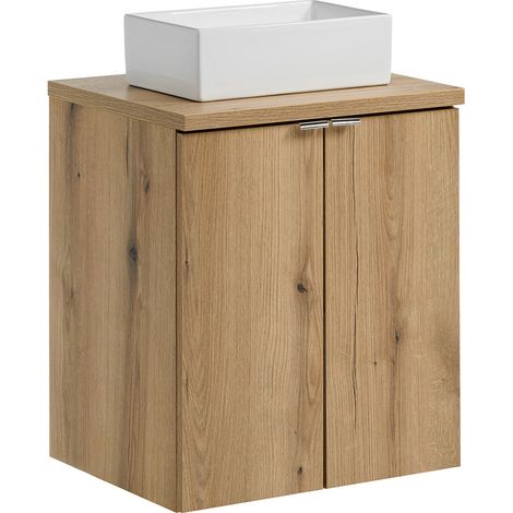 Waschtisch 50cm, in Eiche, NEWPORT-56-OAK (1/5)