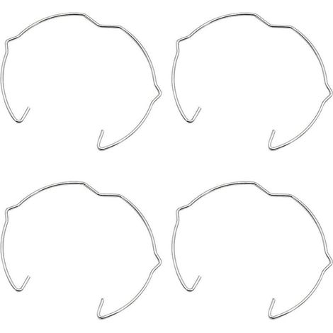Lot de 36 anneaux de fixation pour lampes GU10 MR16, clips argentés en forme de corne pour éclairage LED ou spot encastré (1/5)