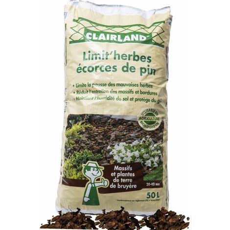 Écorces de pin 20/40 en sac de 50 litres