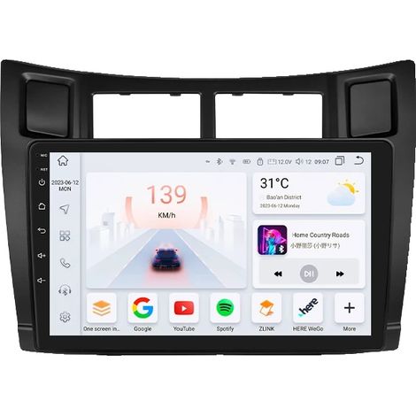 Système multimédia automobile, interface tactile, compatible avec Toyota Yaris 2005-2012, S8 AHD2 AI (1/2)