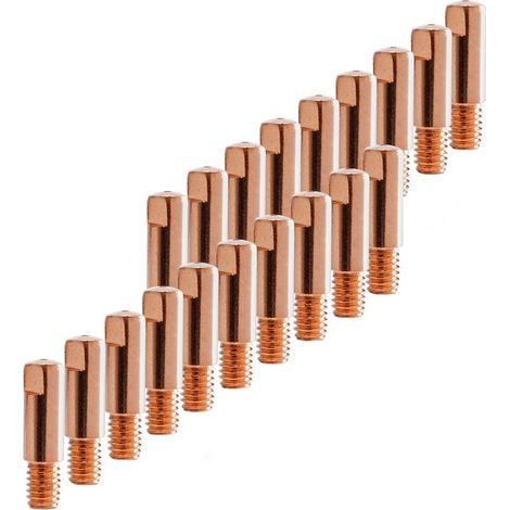 STAHLWERK Set de 20 buses de courant AK15 MB15 AK14 MB14 buses de contact M6x25 en 1,0 mm (1/4)