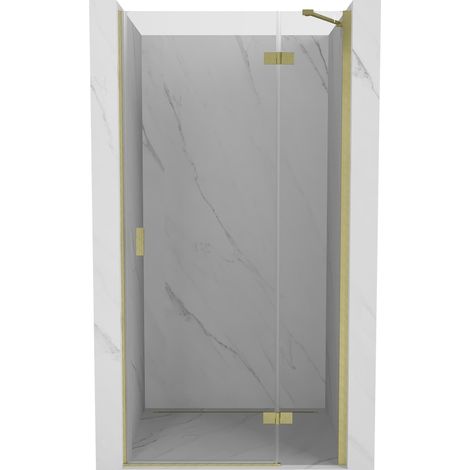 Mexen Mist-H porte de douche pivotante droite 80 cm, transparent, or brossé - 8A5-080-000-55-00-P (1/5)