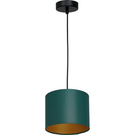 Suspension Arden vert tissu int. or Ø18 E27 Luminex