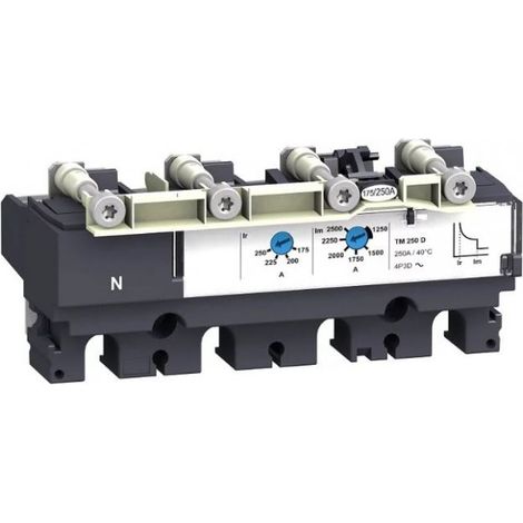 Déclencheur Thermique-Magnétique SCHNEIDER TM100D 4P4D Pour Disjoncteur NSX100 - LV429050
