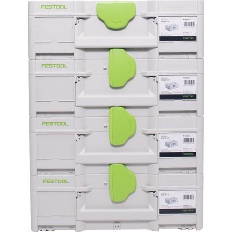 Festool Systainer Set 4x SYS3 M 137 ( 4x 204841 ) 10,4 litri ...