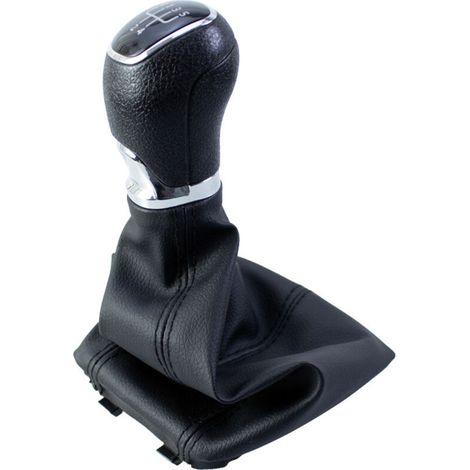Cache-poussière pour levier de vitesses manuel, pommeau et accessoires de boîte de vitesses pour Skoda Fabia MK1. Pommeau de levier de vitesses noir 6 vitesses pour Fabia, vendu à l'unité. Pièces d'or (1/4)