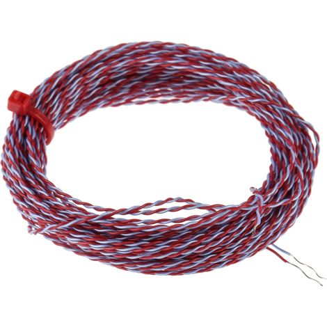 Thermocouple type T, L 10m, +250°C max à Câble ( Prix pour 1 ) (1/3)