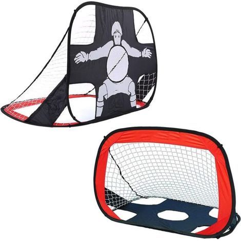 Cage De Foot Pliable But de Football Pliable Cage de Football Pop UP Design 2 en 1, 100 x 80 x 80cm- (1/5)