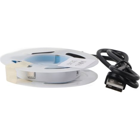 Bande LED RGB, bande lumineuse multicolore, commande par bouton 5 V, kit de bande lumineuse USB, 1 mètre (1/5)