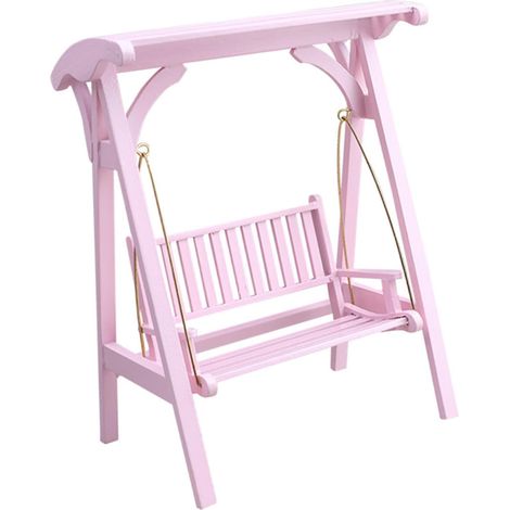 Handcrafts Chaise balançoire en bois pour maison de poupée - Meubles miniatures pour décoration de paysage à l'échelle 1:12 (1/4)