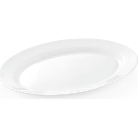 Plat oval 30,5 x 22,5 cm verre opal PURO lot de 2 - Was Germany (1/2)
