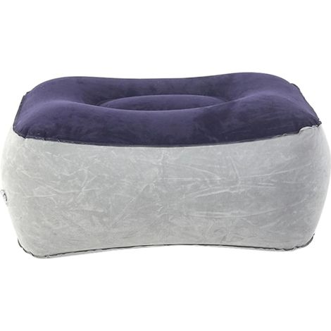 Coussin repose-pieds gonflable floqué Angoyly, gris et bleu, de (1/5)