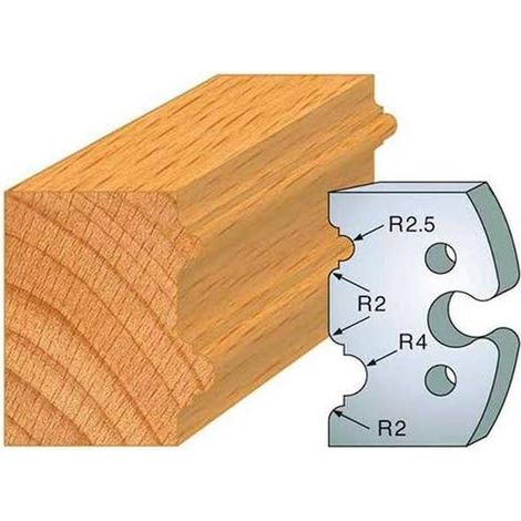 Jeu de 2 Fers Profilés Acier HT 50 x 5,5 mm - N°211 Profil de menuiserie - Outil de menuiserie - Diamwood