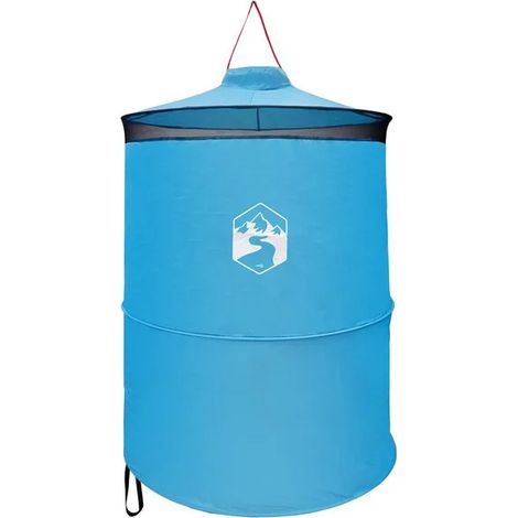 Tente de toilette pliable avec cordon, bleue, 97 x 126 cm (1/5)