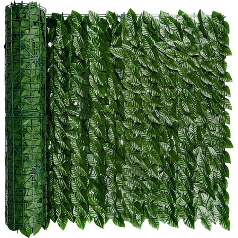 Lierre artificiel - Haie végétale - Haie artificielle d'extérieur - Pour clôtures et jardins - 0,5 x 3 mètres - GroenGroen (1/5)