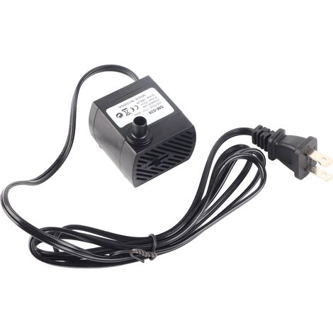 Mini pompe à eau submersible pour aquarium, bassin, fontaine, circulation, hydroponie, 4 W, prise 110 V (1/5)
