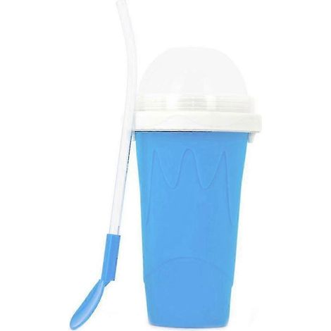 Gobelet à smoothie en silicone rouge Summer Net Douyin One Pinch Induced Ice Cup Rapid Cooling Cup (1/2)