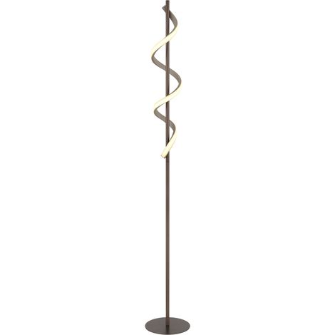 Lampe de pied Spiro bronze avec brun sable - 67384S (1/3)