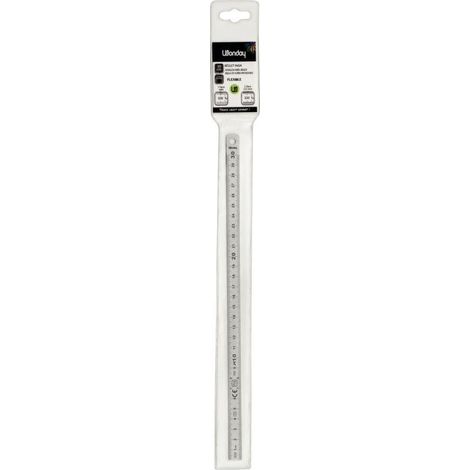 Réglet 2 faces inox fléxible Wonday 30 cm (1/2)