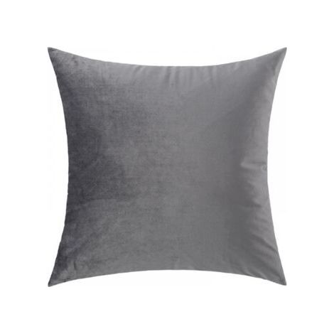 FENOPLASTICALot de 2 housses de coussin 45 x 45 cm en velours gris foncé pour décoration de chambre à coucher, canapé, salon, voiture (anthracite, 45 x 45 cm) (1/5)