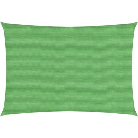 Voile d'ombrage 160 g/m² vert clair 4 x 6 m PEHD (1/5)