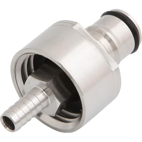 Bouchon de carbonatation en acier inoxydable - Remplisseur de bouteille avec boule cannelée de 0,6 cm - Pour soda, bière, jus (1/5)
