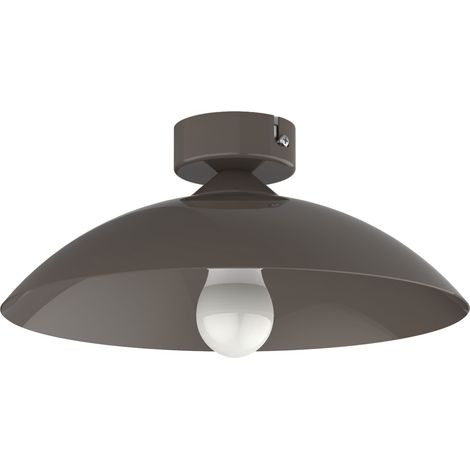 LUMICOM FLASH Plafoniera, 1X E27, max 42W, metallo, tortora lucido, D.30cm (1/2)