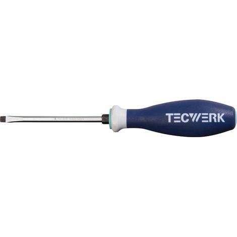 TECWERK Schraubendreher Schneidenbreite 5,5 mmKlingenlänge 100 mm 3-Komponentengriff Sechskantklinge / Ansatz