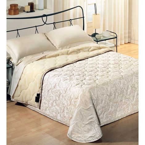 Trapuntino 1 Piazza e Mezzo 80gr in Cotone e Lana Merino Cober Fiaba Beige