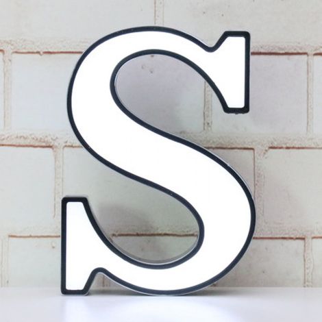 DIY-LED-Leuchtbuchstaben, 26-teilig, für Hochzeiten, Geburtstage, Partys und Bardekorationen (Buchstabe S)max (1/5)