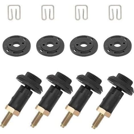 Kit di fissaggio per coperchio motore in 4 pezzi per motori 2.0 HDI di Berlingo, C4, C5, Xantia, Xsara, 206, 306, 307, 406, 607, 806 ed Expert (codice articolo 0137F6 13711) - Clip + Bulloni (1/4)