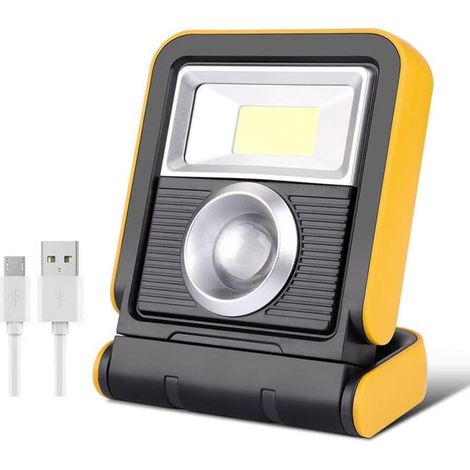 Multifunktionaler Außenstrahler, tragbar, USB-aufladbar, faltbar und drehbar, LED-Außenstrahler (1/5)