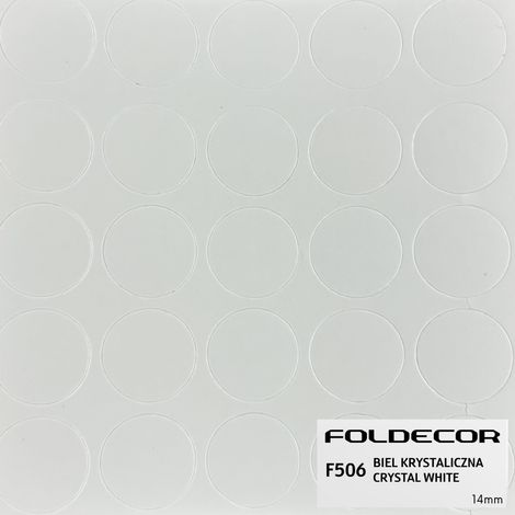 Tapón adhesivo diámetro 14 blanco cristal (hoja de 25 unidades) (1/5)