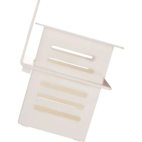 Rangement pour salle de bain et cuisine, en plastique, autocollant, étanche, petit, à fixer au mur, panier à baguettes, blanc (1/5)
