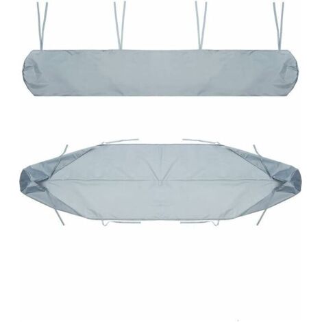 Housse de protection pour auvent, 2 m gris housse de rangement pour auvent rétractable manuel étanche et anti-poussière pour auvent de terrasse (1/4)