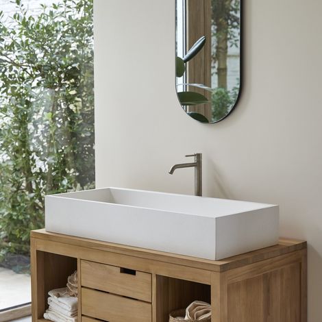 Vasque salle de bain en terrazzo Pegase 90 (1/5)