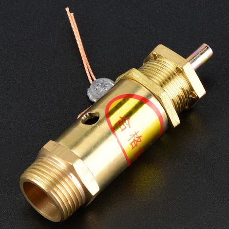 Soupape de sécurité de décharge de pression pour compresseur d'air G3/8 pour générateur de vapeur de chaudière (10 kg) (1/5)