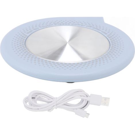 Portable USB Electric Cup Warmer with Constant Temperature of 55°C (Blue), for Office or Desk, Fast Heating (1/5)